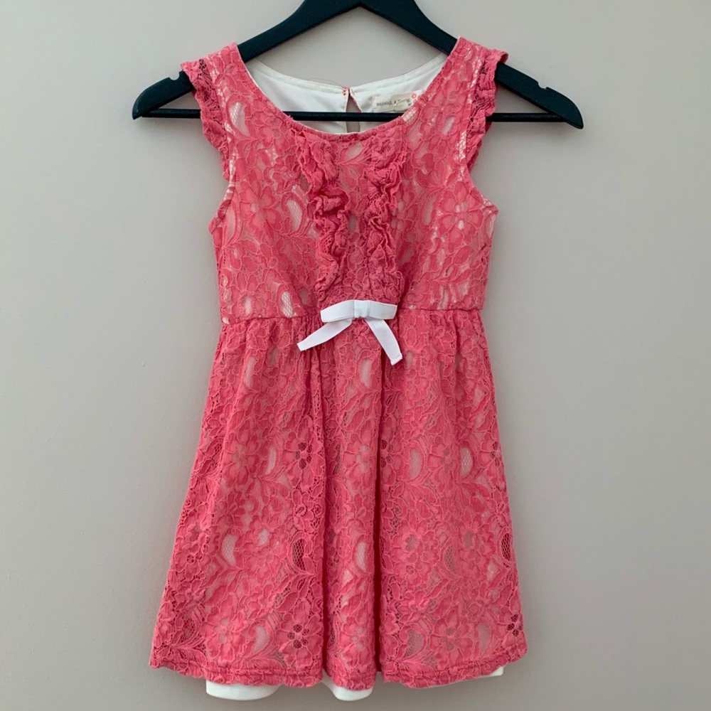 GUC Girls Lace Dress Pink - Size 8